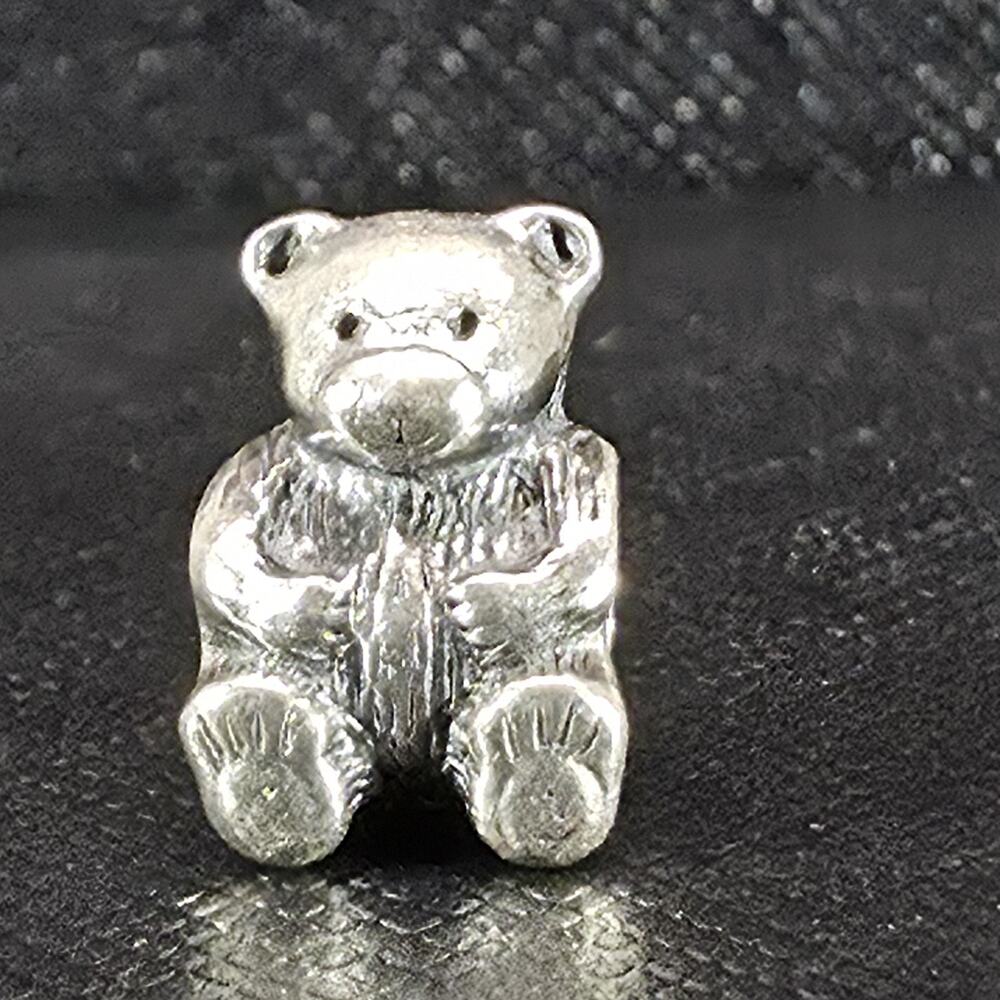 Pandora (ALE) Teddy Bear 925 Sterling Silver Charm Bead Slide